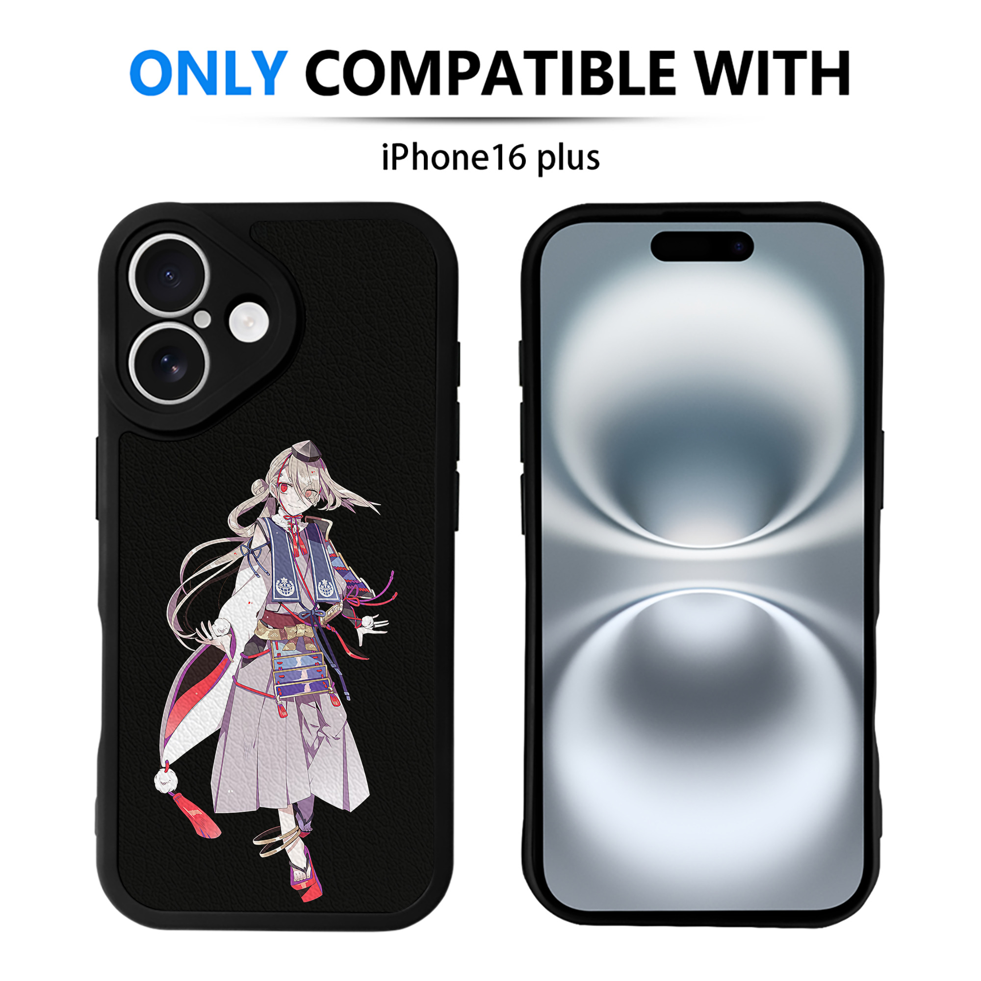 （画像用） 刀剣乱舞 Touken Ranbu 【iPhone 16シリーズ対応】シリコンスマホケース（レザー調） 材質：シリコン